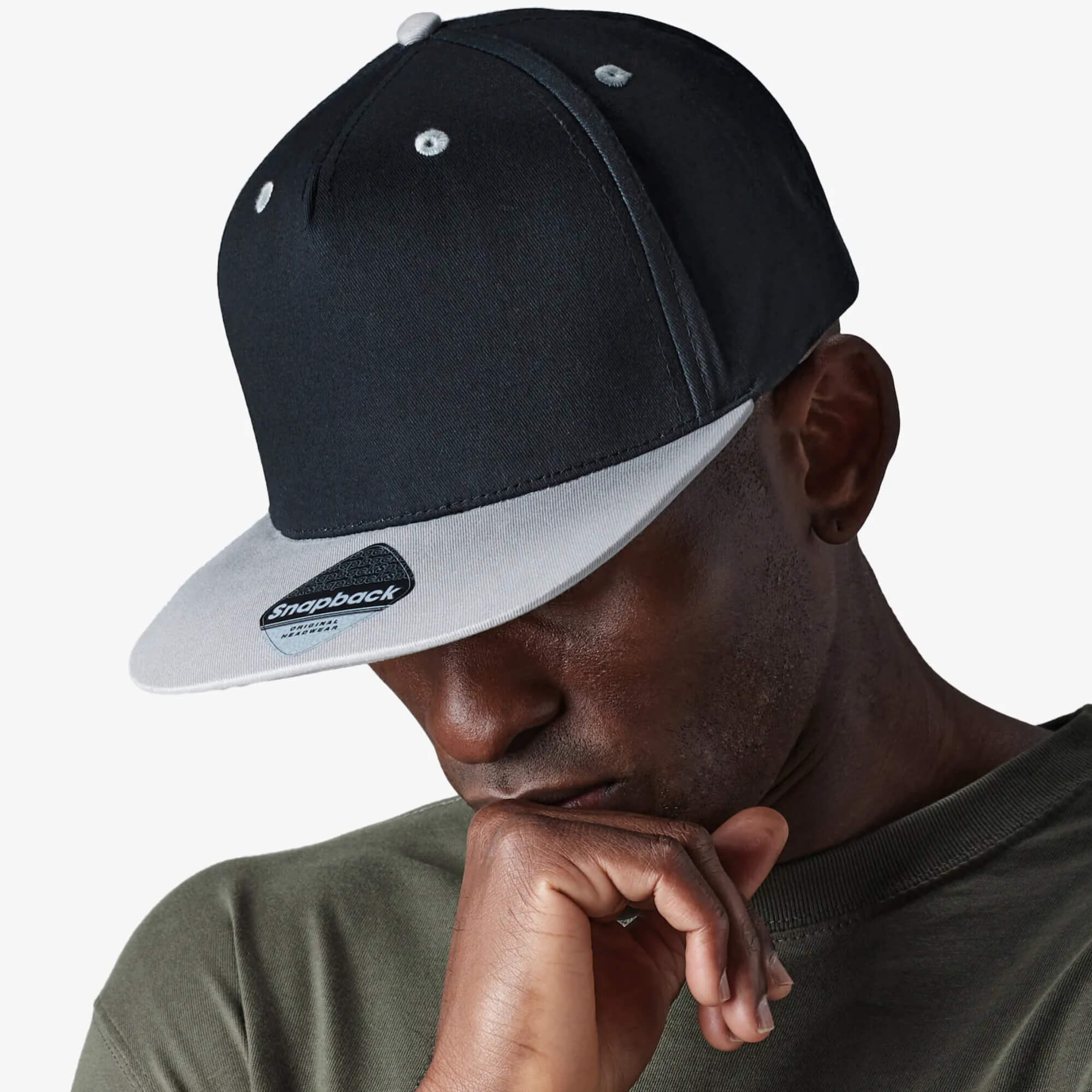 casquette-snapback-bicolore-personnalisee