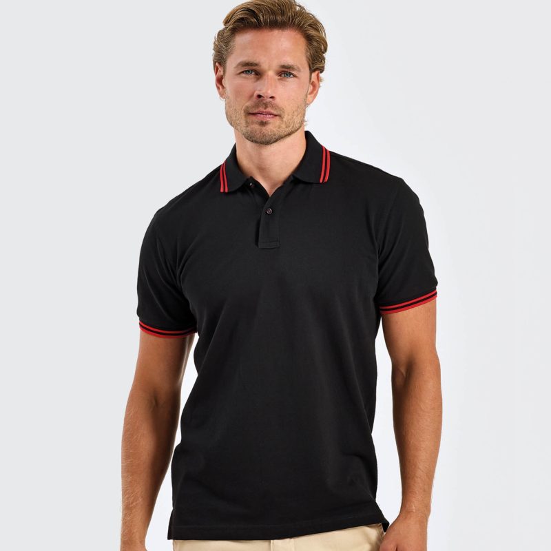 polo-personnalise-manches-et-col-rayes